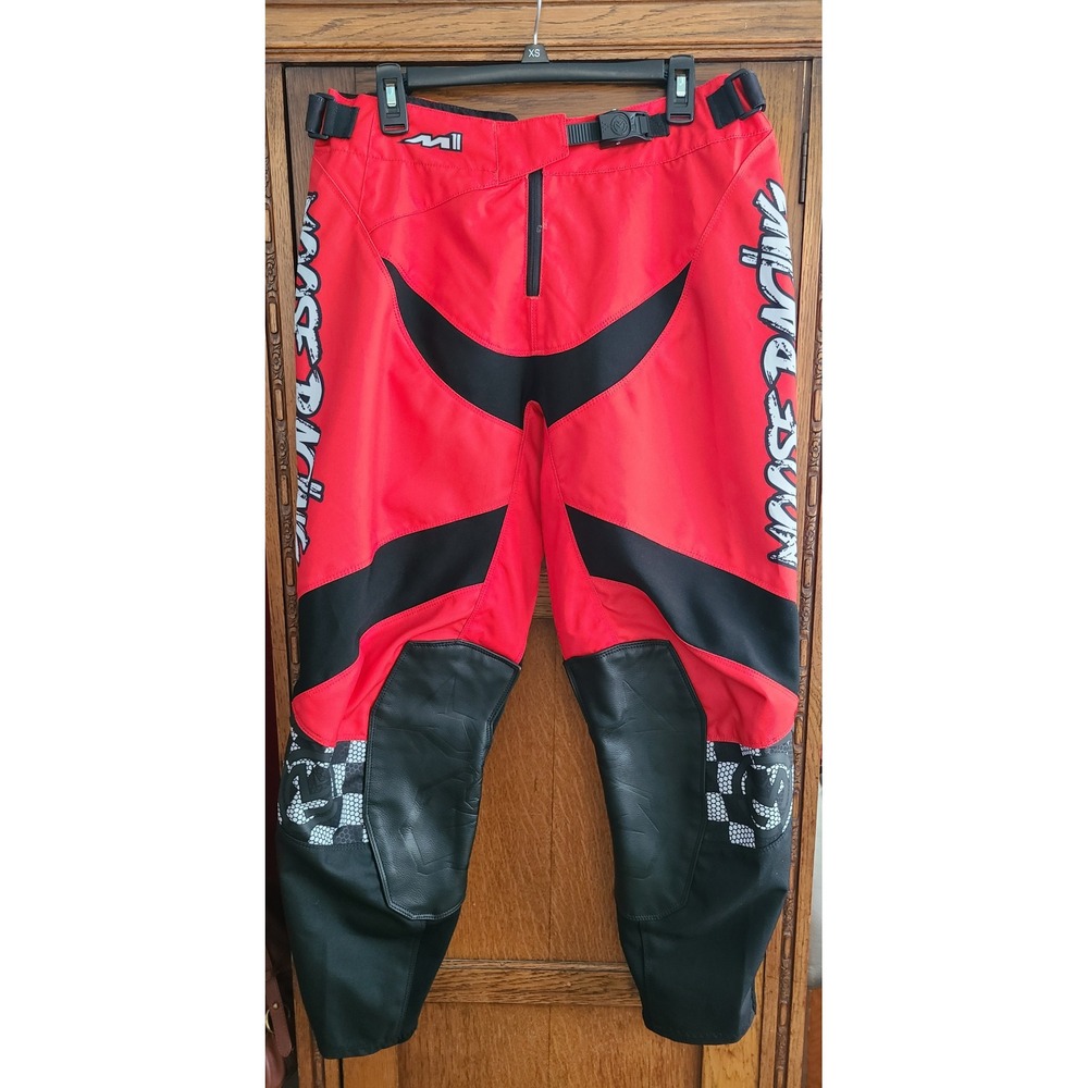 Moose Racing M1 Motocross Dirt Bike Pants Red Black Mens 32 MX Off-Road Gear
